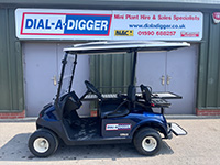 Ambulance electric buggy hire for events, festivals, sporting events and fetes from Dial a Digger in Hampshire