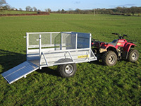 Large ATV trailer for hire from Dial a Digger in Hampshire